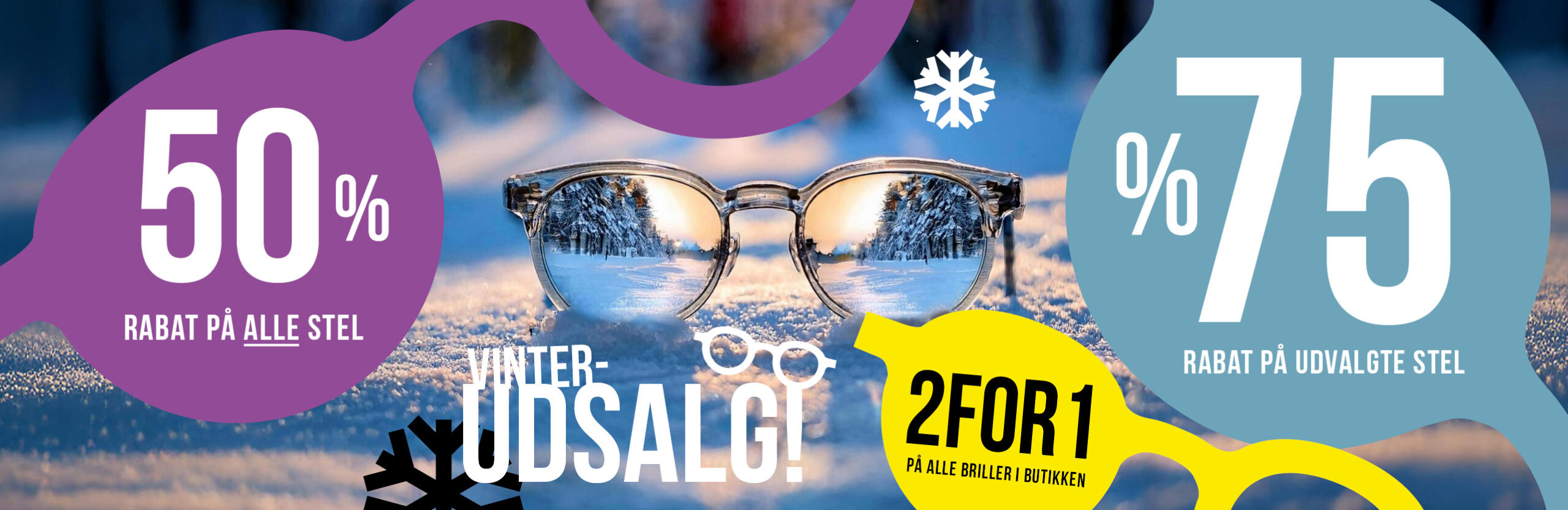 Vintersalg hos Friis Optik, spar fra 50 til 75% i vores udsalg