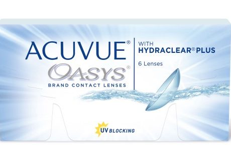 Æske med Acuvue Oasys-kontaktlinser