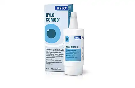 Æske med Hylo Comod øjendråber