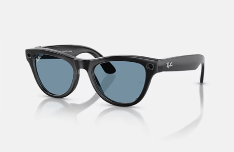 Ray Ban Skyler - Shiny Black Transitions Cerulean Blue