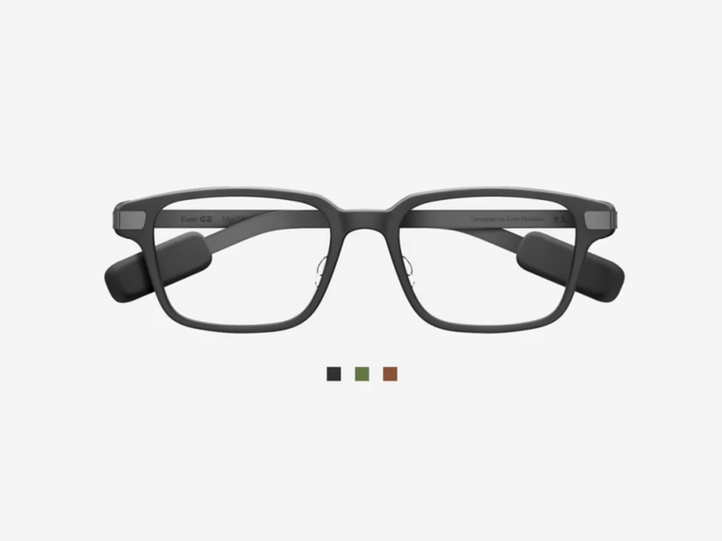 Even Realities Smart Glasses fås med eller uden styrke og findes i to forskellige stelformer. 